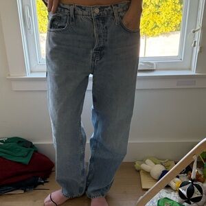 Frame Denim Light Blue Boyfriend Jeans